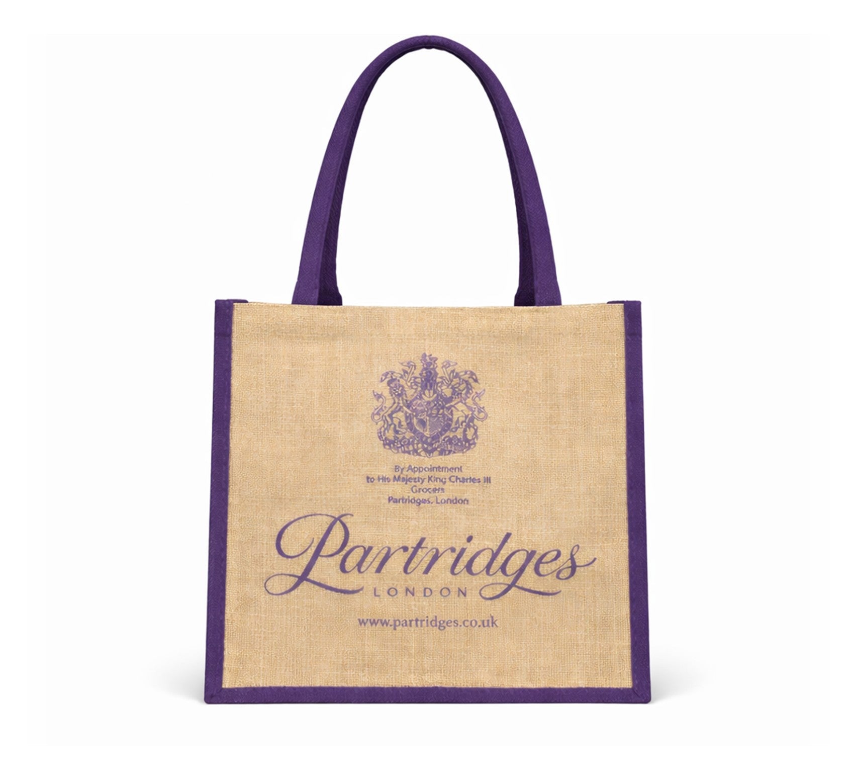 *NEW* Partridges Jute Bag with Cotton Cord Handle