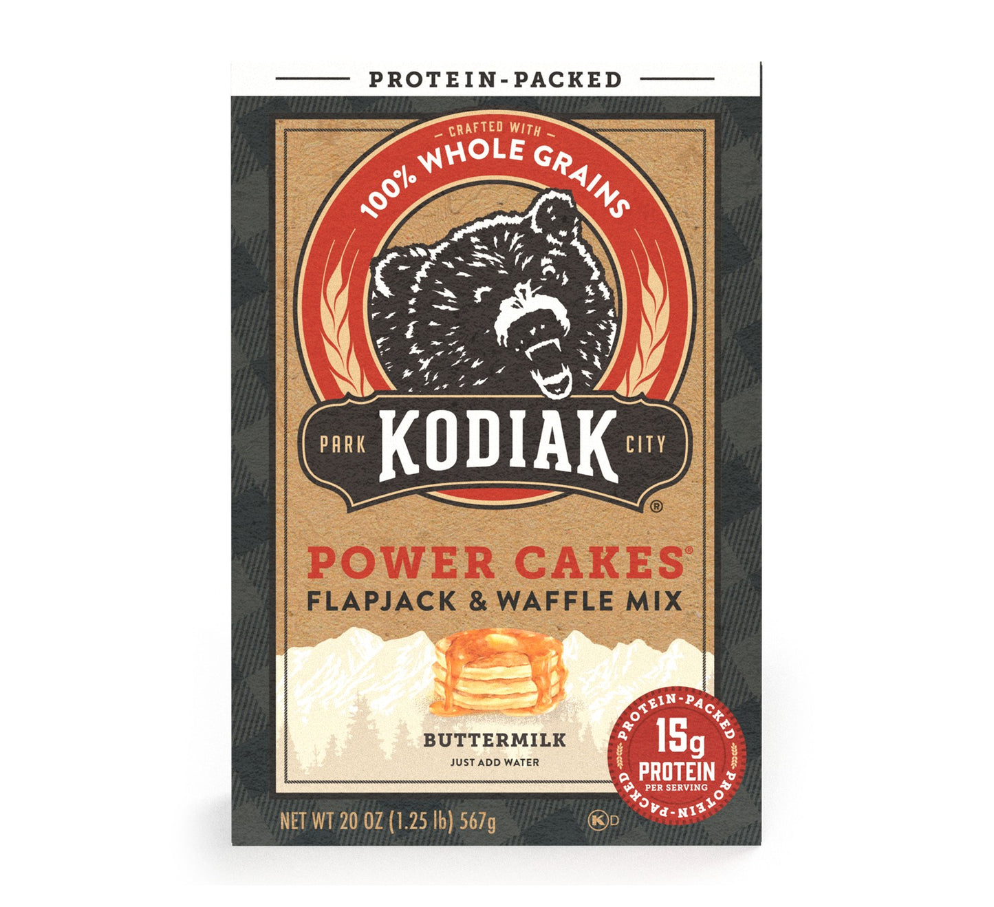 Kodiak Buttermilk Power Cakes Flapjack & Waffle Mix 566g