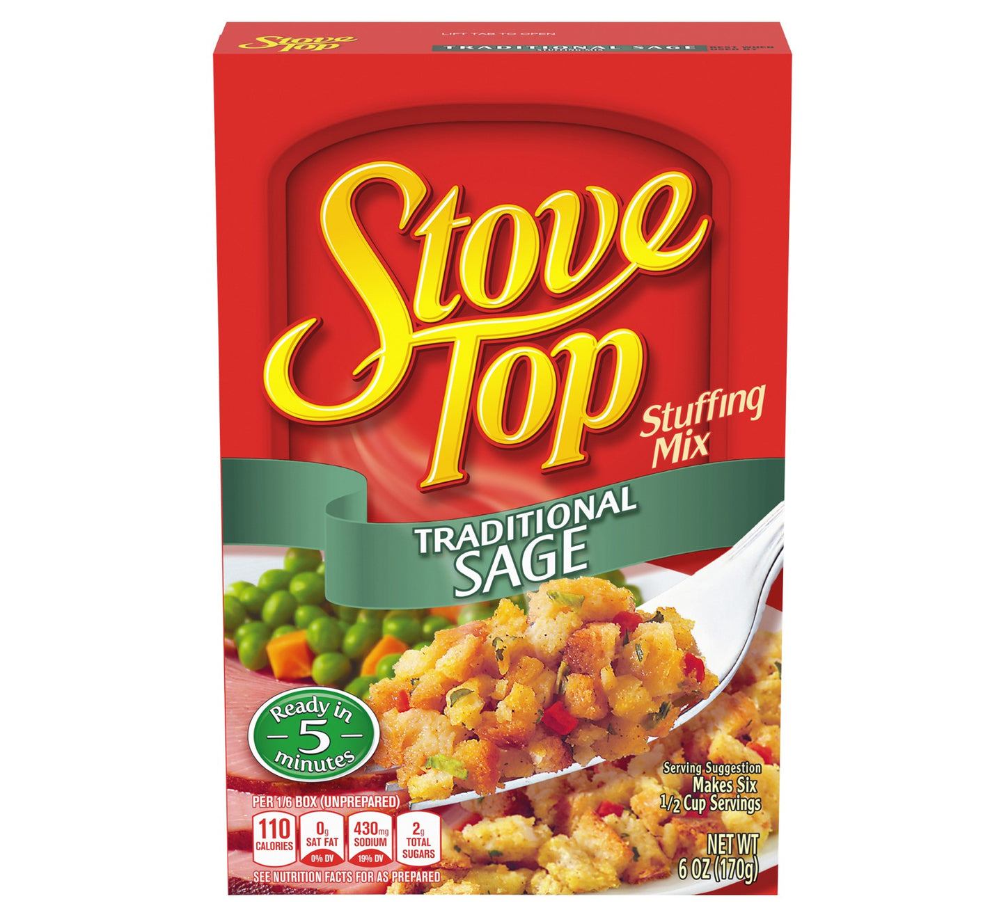 Kraft Stove Top Traditional Sage Stuffing Mix 170g