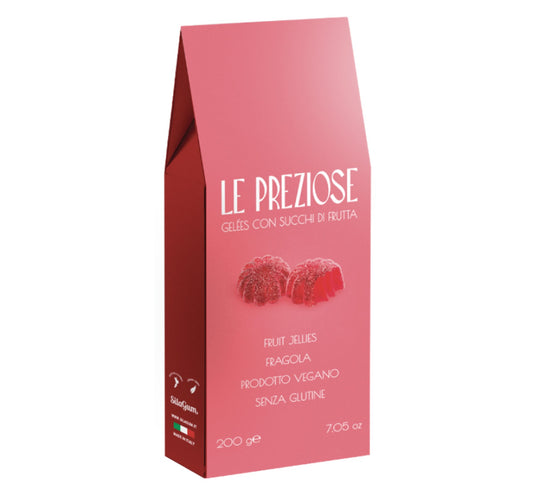 Le Preziose Italian Strawberry Fruit Jellies 200g