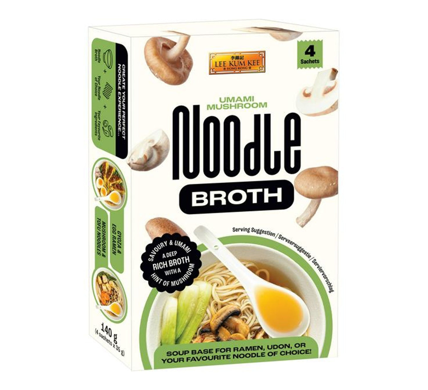Lee Kum Kee Umami Mushroom Noodle Broth 4x35g
