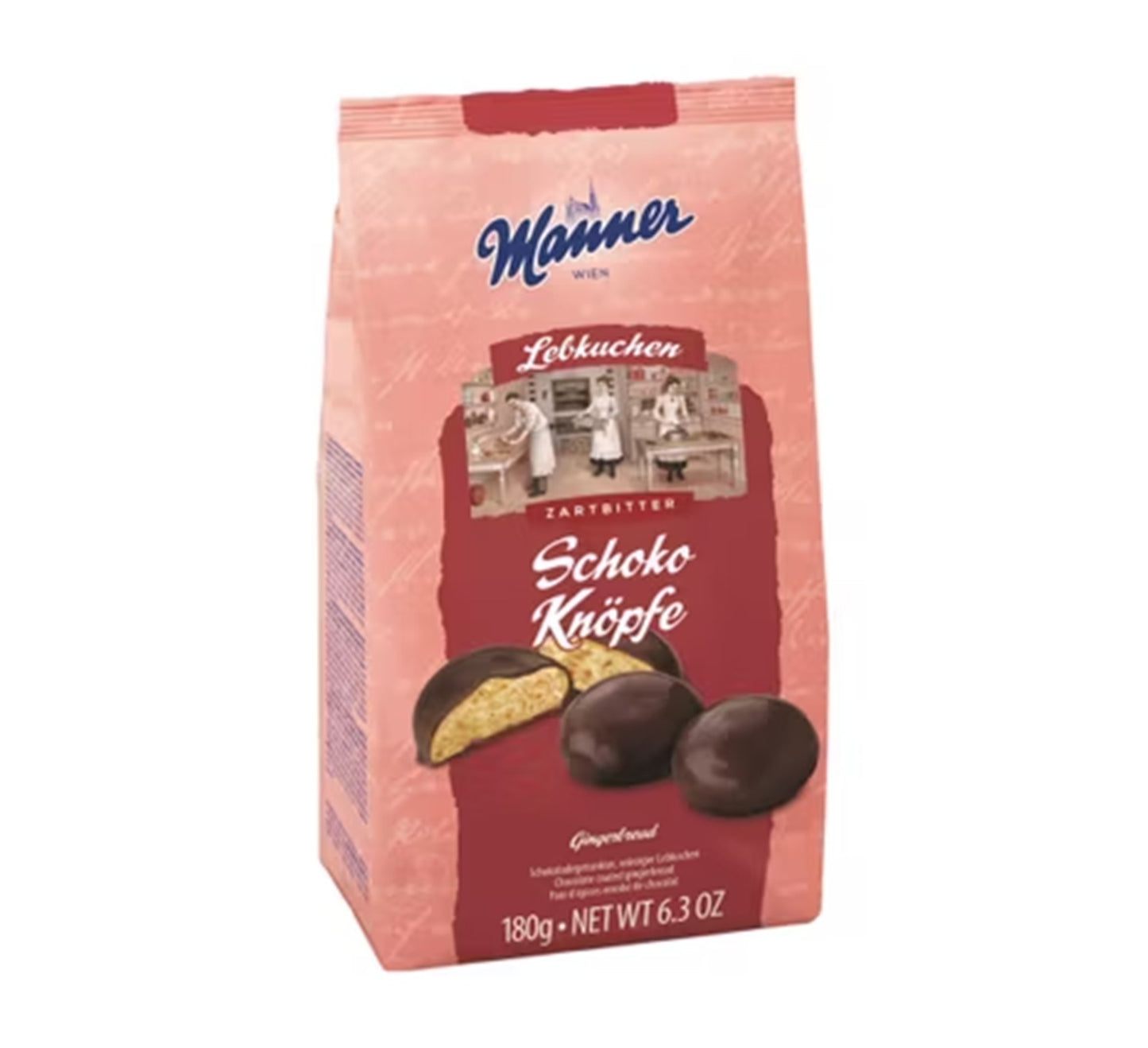 Manner Chocolate Gingerbread Rounds 180g