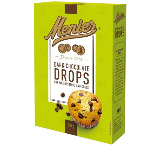 Menier Dark Chocolate Drops 200g
