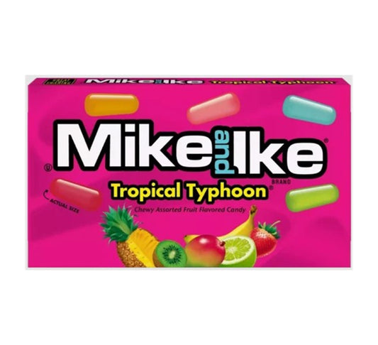 Mike & Ike Tropical Typhoon Chewy Assorted Fruit Flavoured Candy 120g