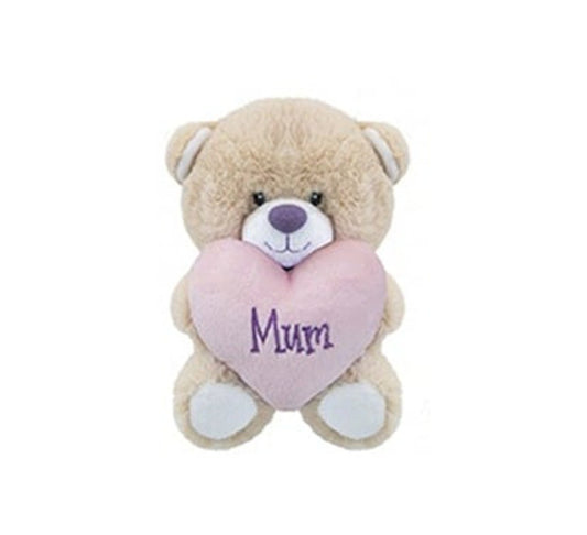 Mum Pink Heart Bear