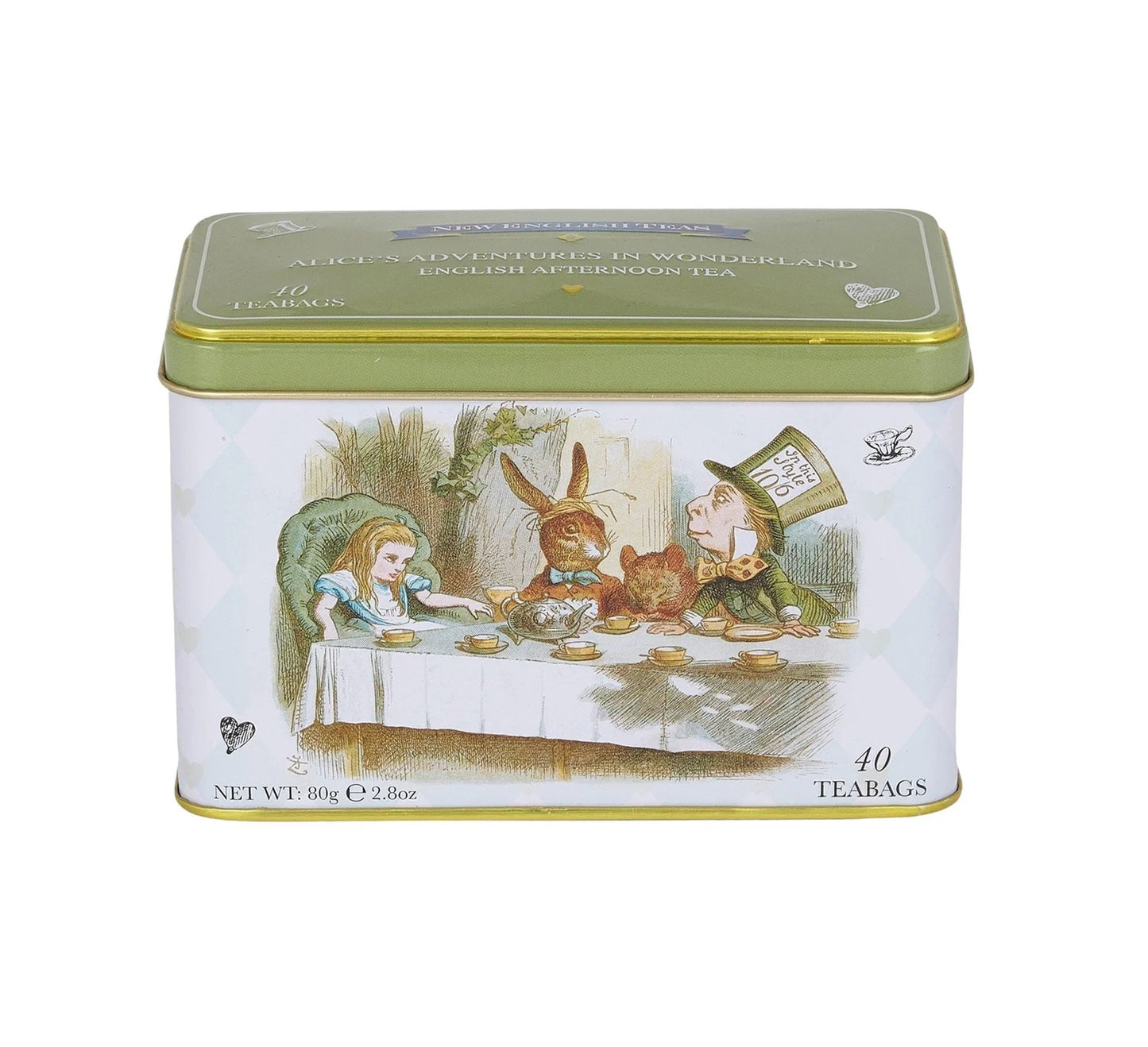 New English Teas Alice in Wonderland Classic Tea Tin 40's 80g