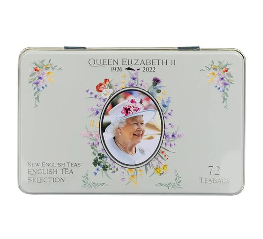 New English Teas Queen Elizabeth II Tea Selection Commemorative Tin 72's 144g
