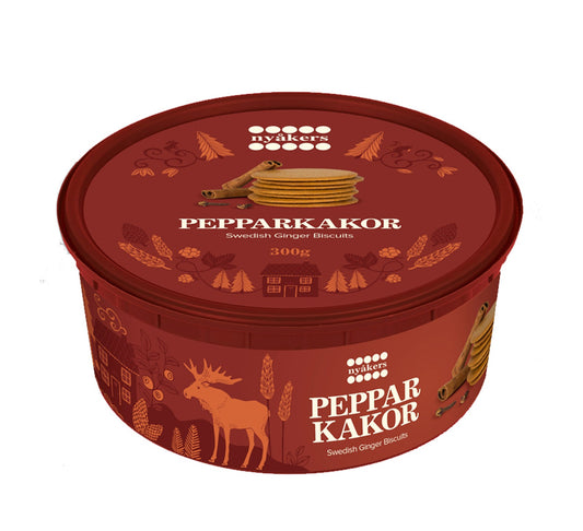Nyakers Swedish Gingersnap Cookies (Pepparkakor) 300g