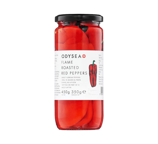 Odysea Flame Roasted Red Peppers 450g