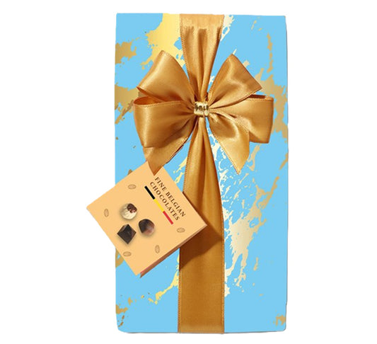 Ovidias Amatoria Blue/Gold Gift Wrapped Ballotins Chocolates 250g