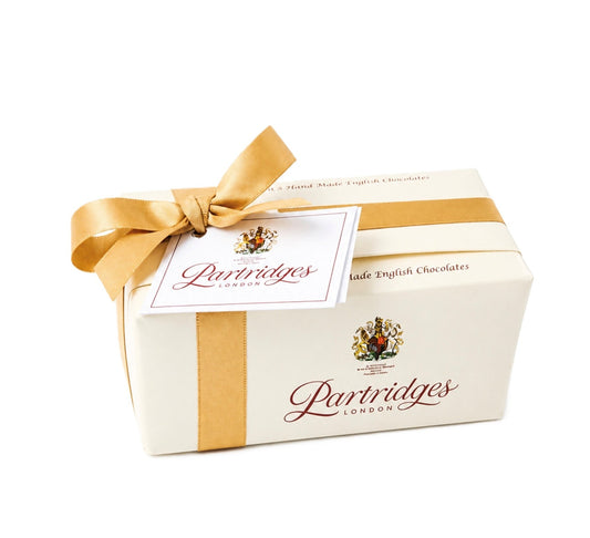 Partridges Handmade English Chocolates Ballotin with Gold Ribbon 210g