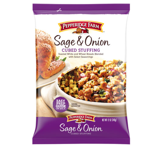 Pepperidge Farm Sage & Onion Cubed Stuffing 341g