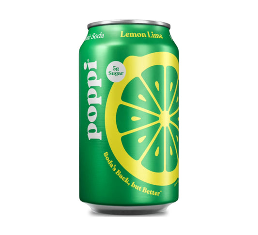 Poppi Lemon Lime Prebiotic Soda 355ml