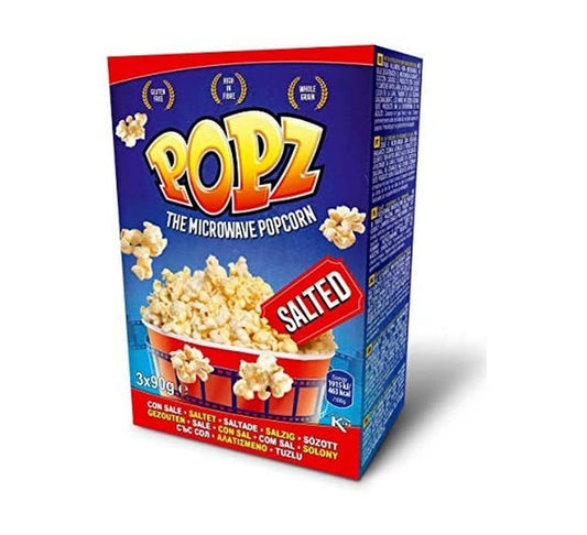 Popz Microwave Salted Popcorn 270g (3x90g)