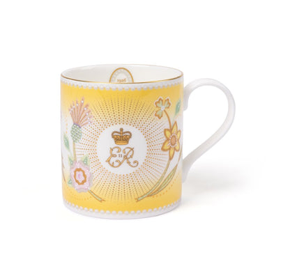 Queen Elizabeth II Centenary Yellow Mug