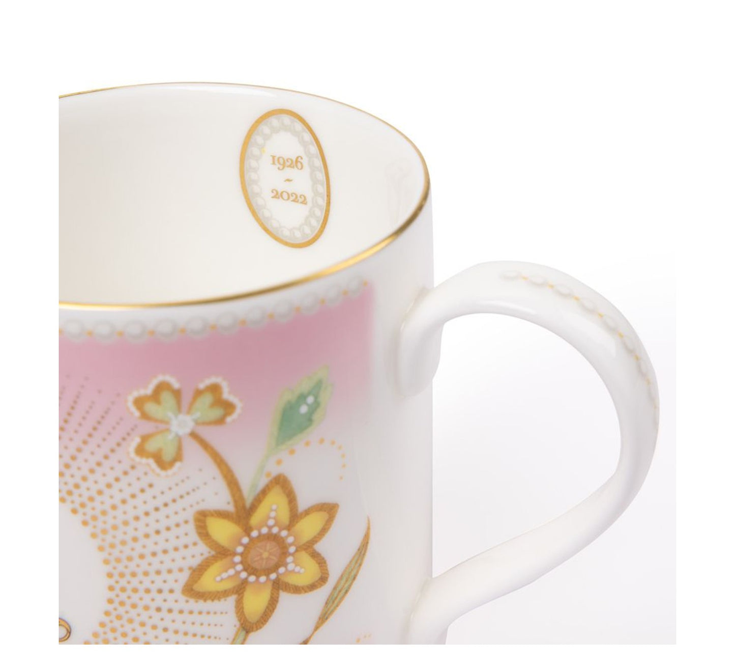 Queen Elizabeth II Centenary Pink Mug