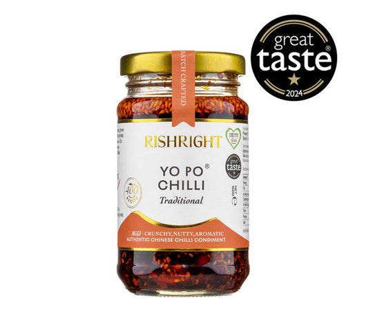 RishRight Yo Po Chilli Traditional (Aromatic Crispy Chilli Oil) 160g