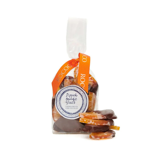 Rococo Chocolates Dark Chocolate Half Dipped Orange Slices 150g