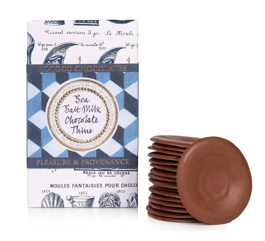 Rococo Chocolates Sea Salt Milk Chocolate Thins 150g