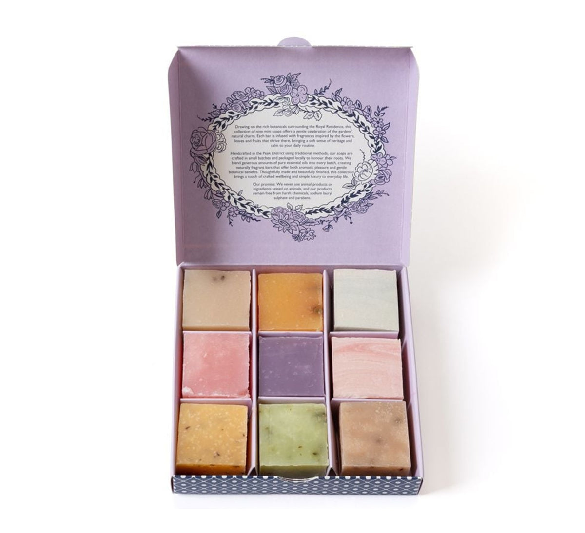 Royal Birdsong Set of Nine Floral Soaps