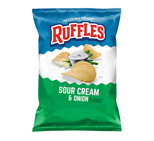 Ruffles Sour Cream & Onion Potato Chips 184g