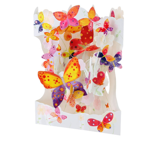 Santoro 3D Pop-Up Greeting Swing Cards - Butterfly Cloud