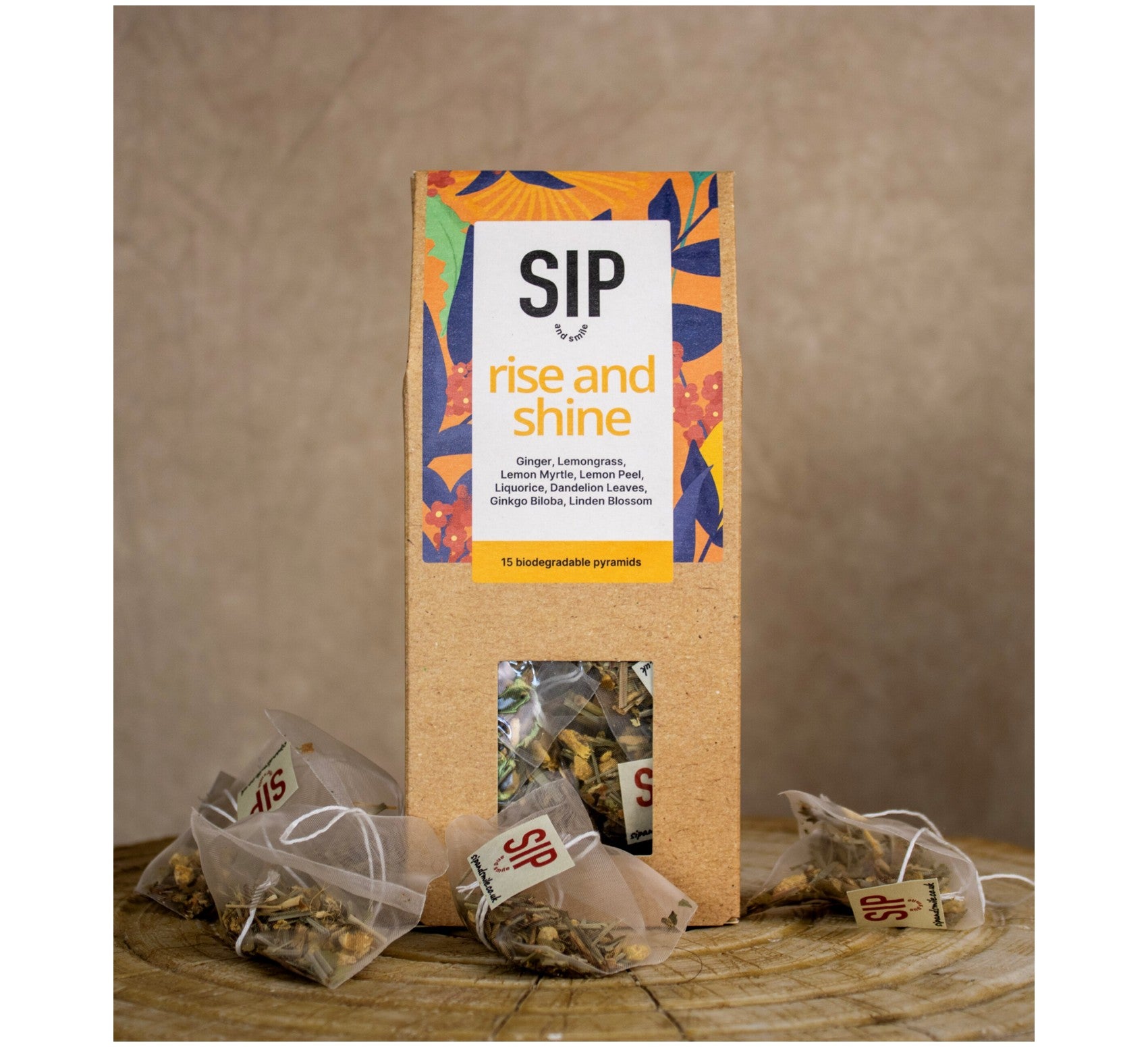 Sip and Smile Rise and Shine Tea 15 Tea Bags – Partridges