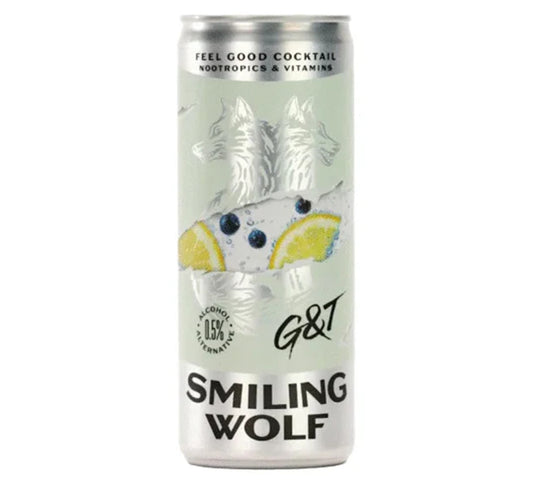 Smiling Wolf Alcohol Free G&T 0.5% 250ml