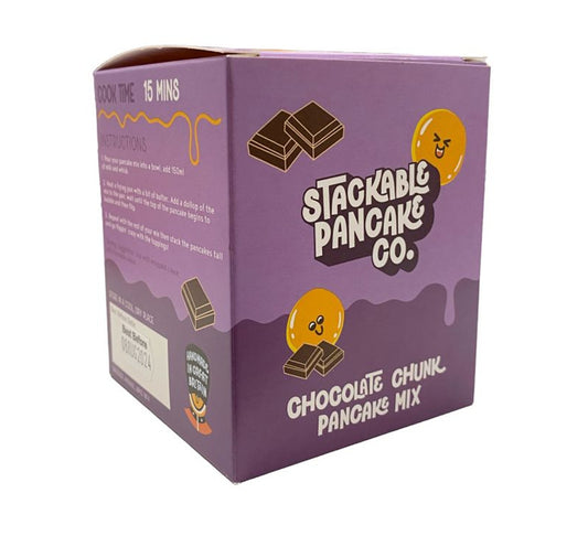 Stackable Pancake Co. Premium Belgium Chocolate Chunk Pancake Mix 195g