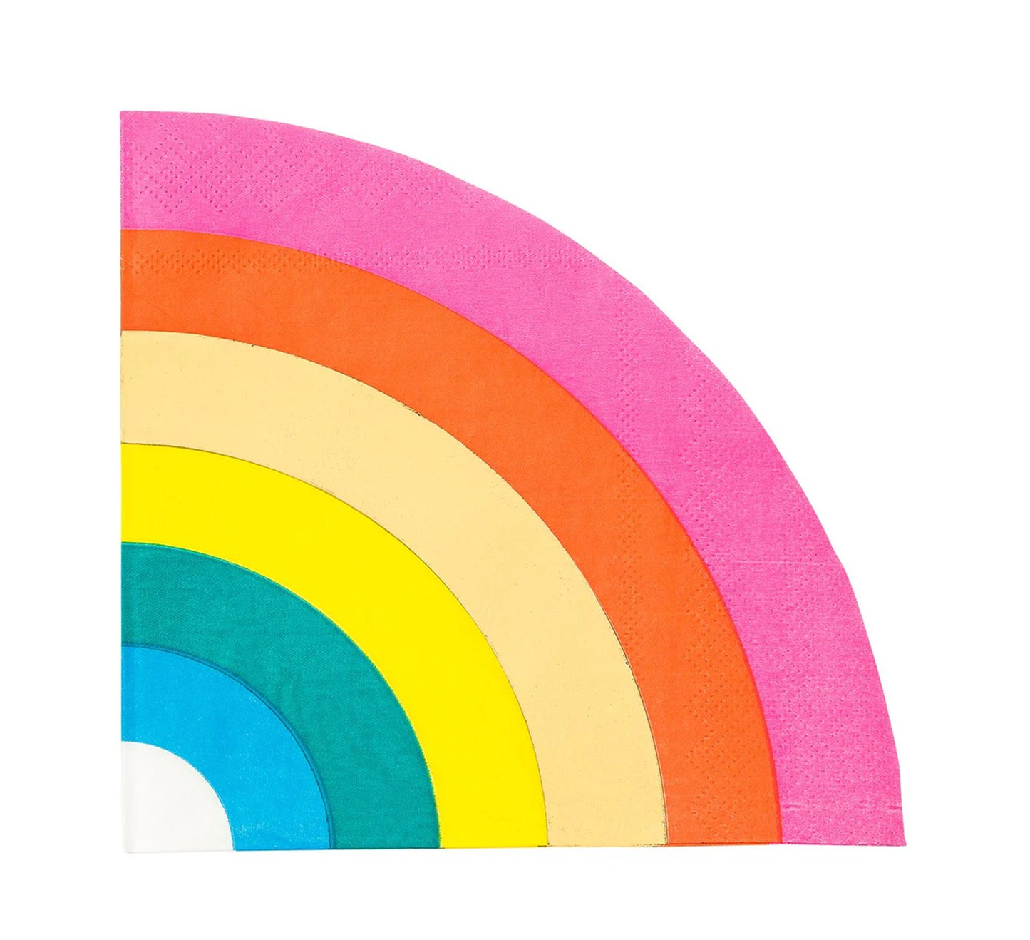 Talking Tables Birthday Brights Rainbow Shaped Napkins - 16 Pack