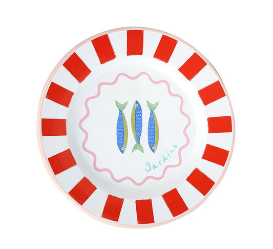 Talking Tables Bon Appetit Fish Enamel Plate - 25cm
