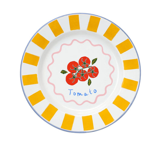 Talking Tables Bon Appetit Tomato Enamel Plate - 25cm