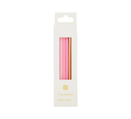 Talking Tables Rose Candles - 16 Pack