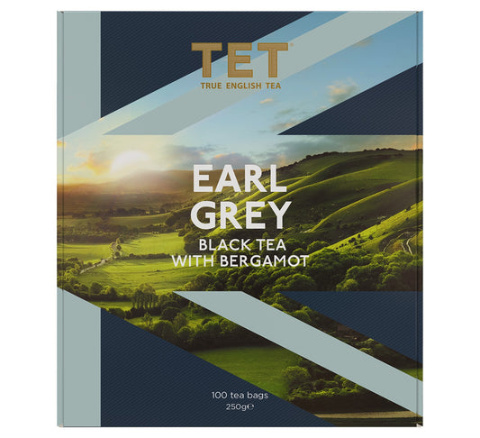 True English Tea Earl Grey Black Tea With Bergamot 100 Tea Bags