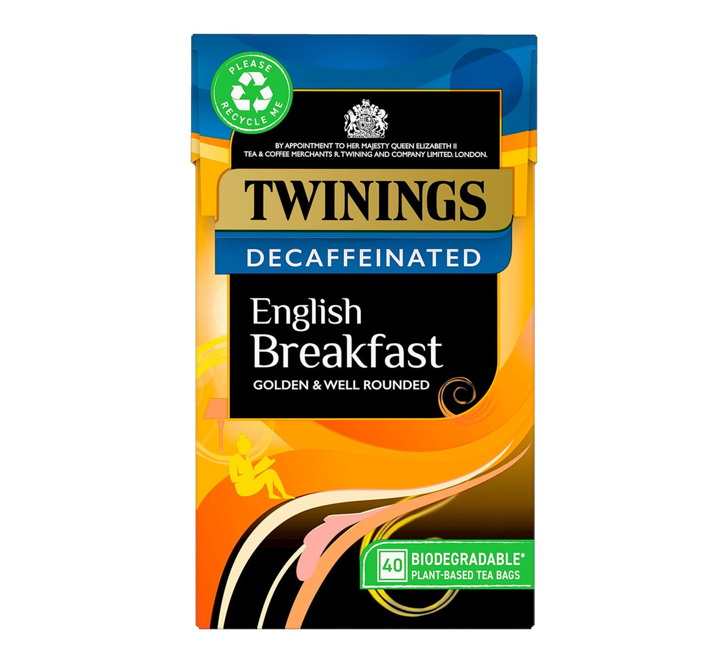 Twinings Decaffeinated English Breakfast 40 Teabags