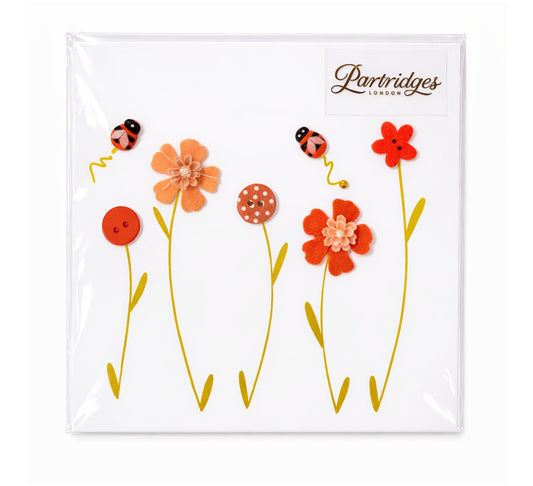 Vivienne Handmade Cards 5 Stem Beautiful Orange