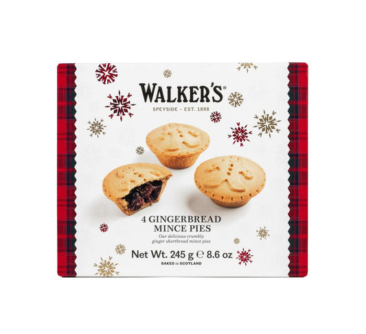 Walker's Gingerbread Mince Pies (4) 245g