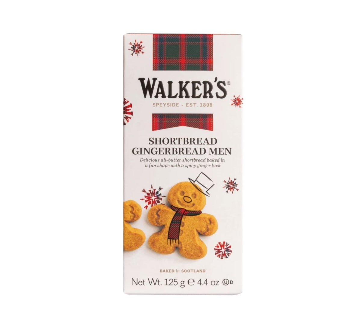 Walker's Festive Gingerbread Men Shortbread 125g