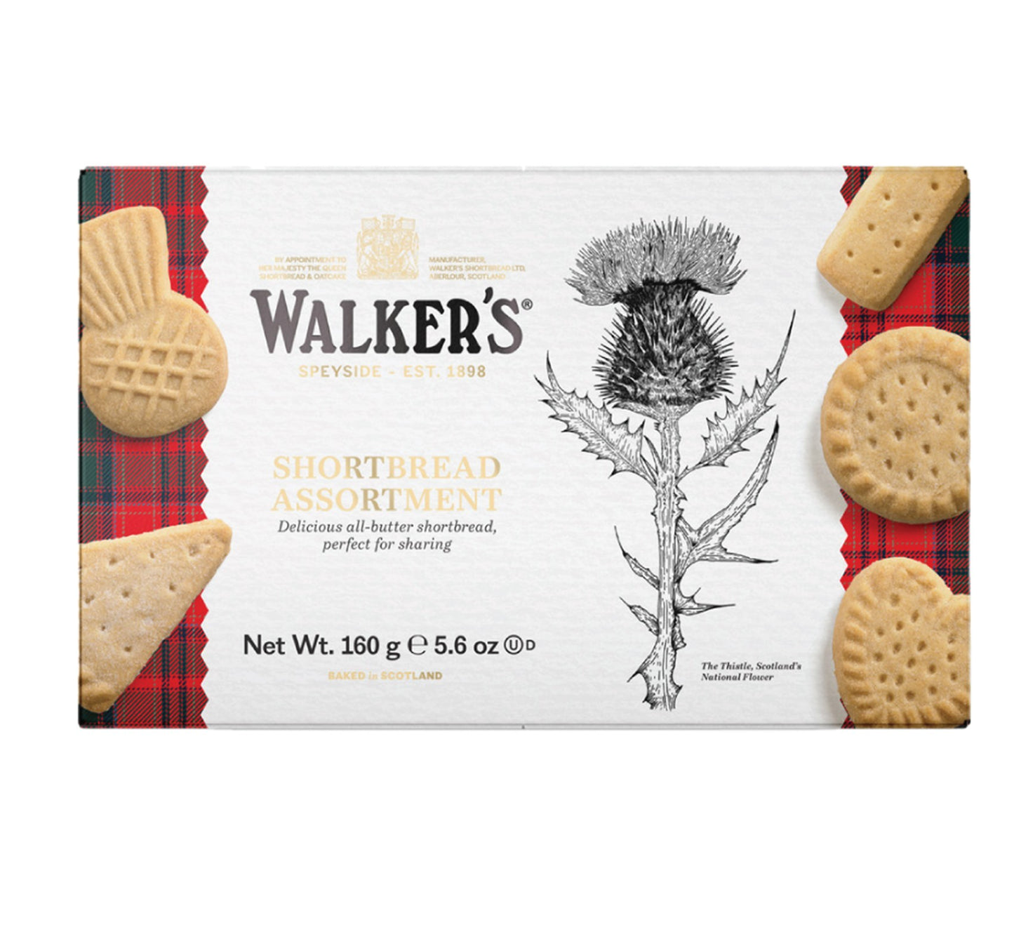 Walker's Shortbread Shapes Assortment 160g
