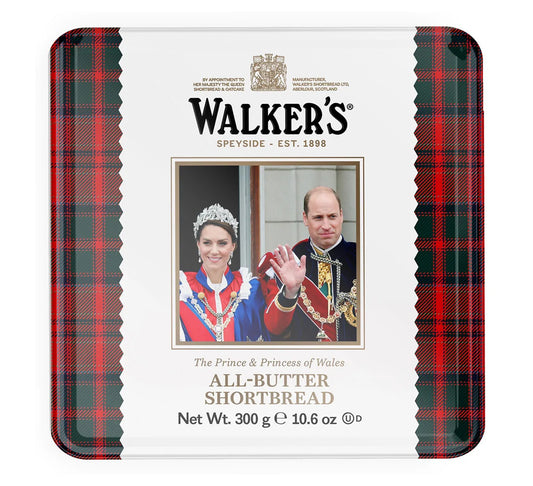Walker's The Prince and Princess of Wales Shortbread Tin 300g