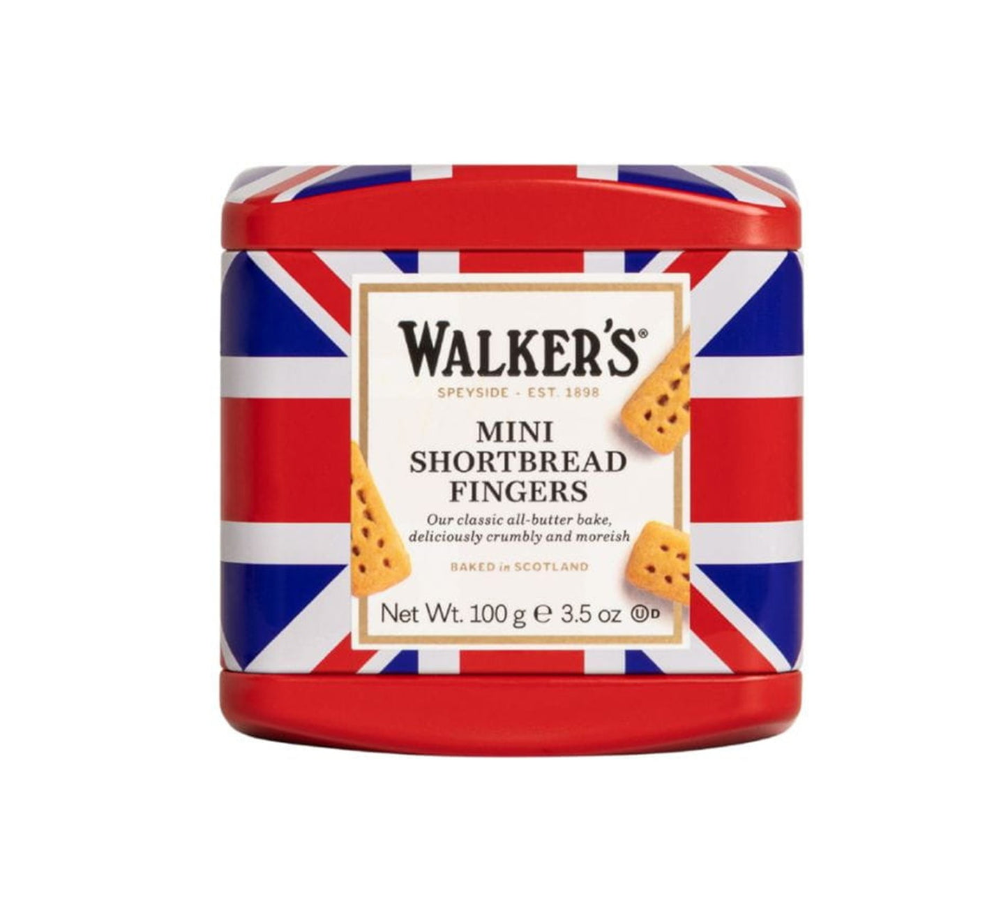 Walker's Union Jack Mini Shortbread Fingers 100g