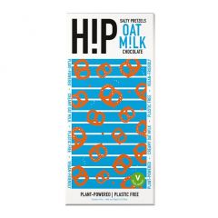 HiP Chocolate Salty Pretzels Oat Milk Chocolate Bars