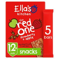 Ella’s Kitchen The Red One Strawberry and Apple Oat Bars