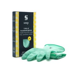 Seep Fair Trade FSC-certified Rubber Gloves, Turquoise