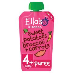 Ella's Kitchen Organic Sweet Potatoes, Broccoli and Carrots Baby Pouch 4+ Months