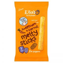 Ella's Kitchen Sweetcorn & Carrot Organic Melty Sticks, 7 mths+