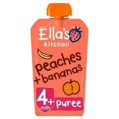 Ella's Kitchen Peaches & Bananas Puree Pouch, 4 mths+