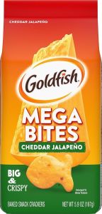 Goldfish Mega Bites, Cheddar Jalapeno Crackers