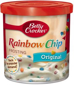 Rich and Creamy Rainbow Chip Frosting