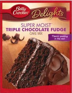 Super Moist Triple Chocolate Fudge Cake Mix